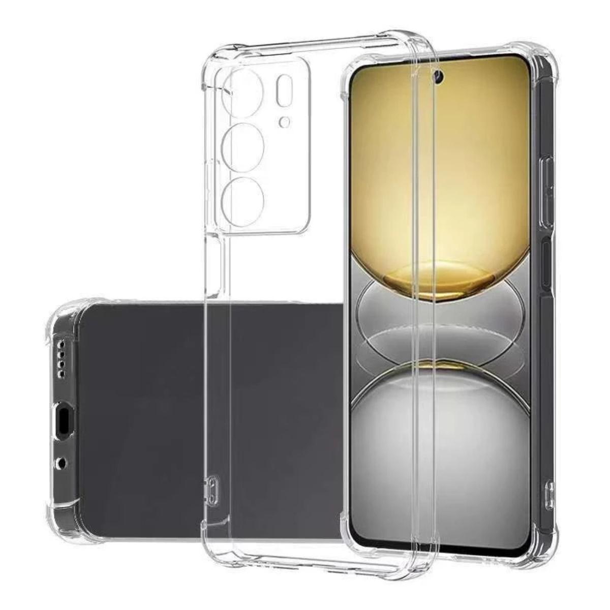 Miniatura Capa Transparente + Película Vidro Compatível Com Realme C75