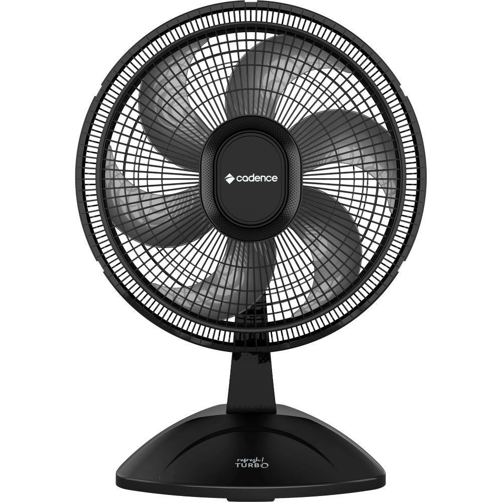 Miniatura Ventilador de Mesa Cadence VTR410 Refresh Turbo Pro 6 Pás 3 Velocidades Preto 127V