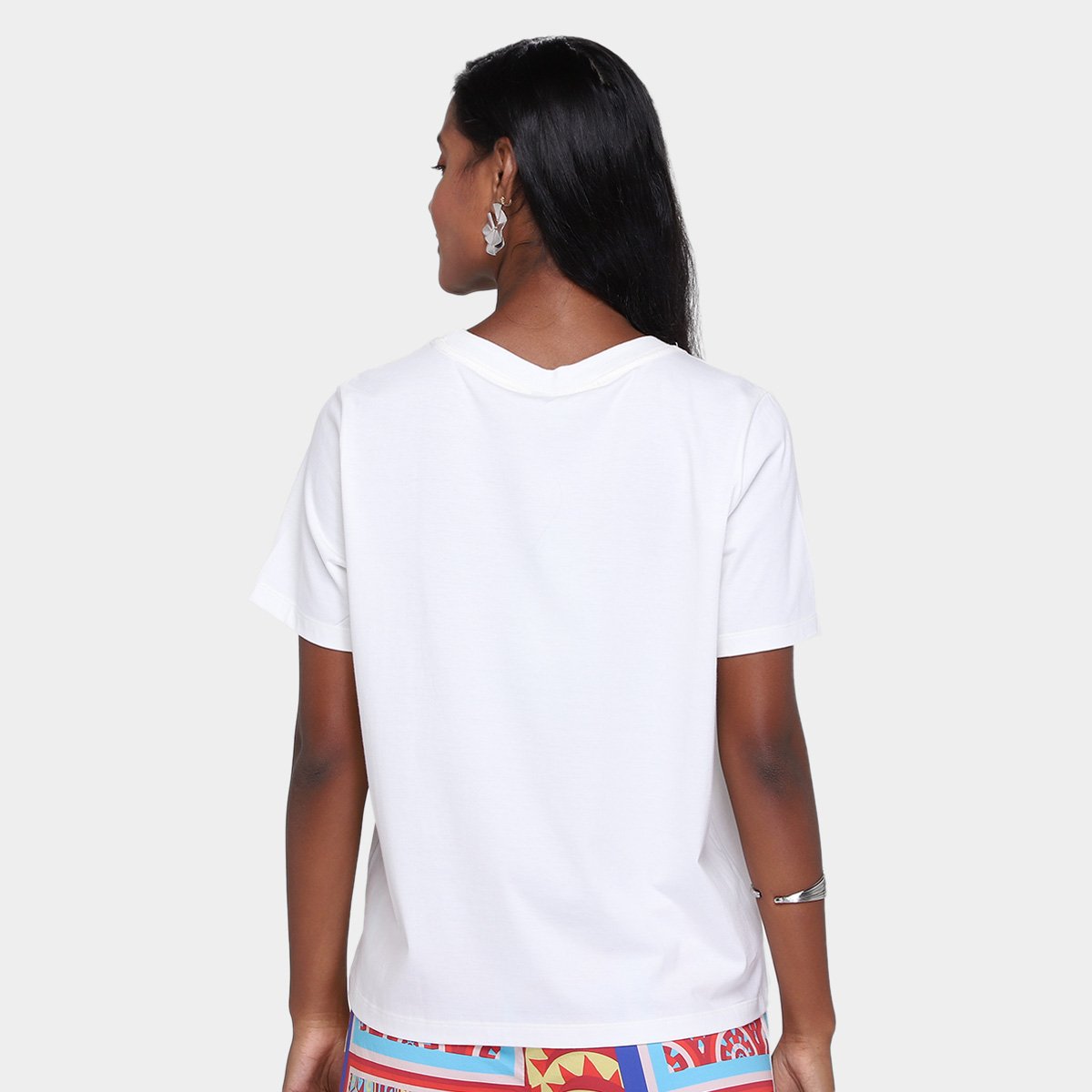 Miniatura Camiseta Farm Fit Rio Flor Feminina Off White - G