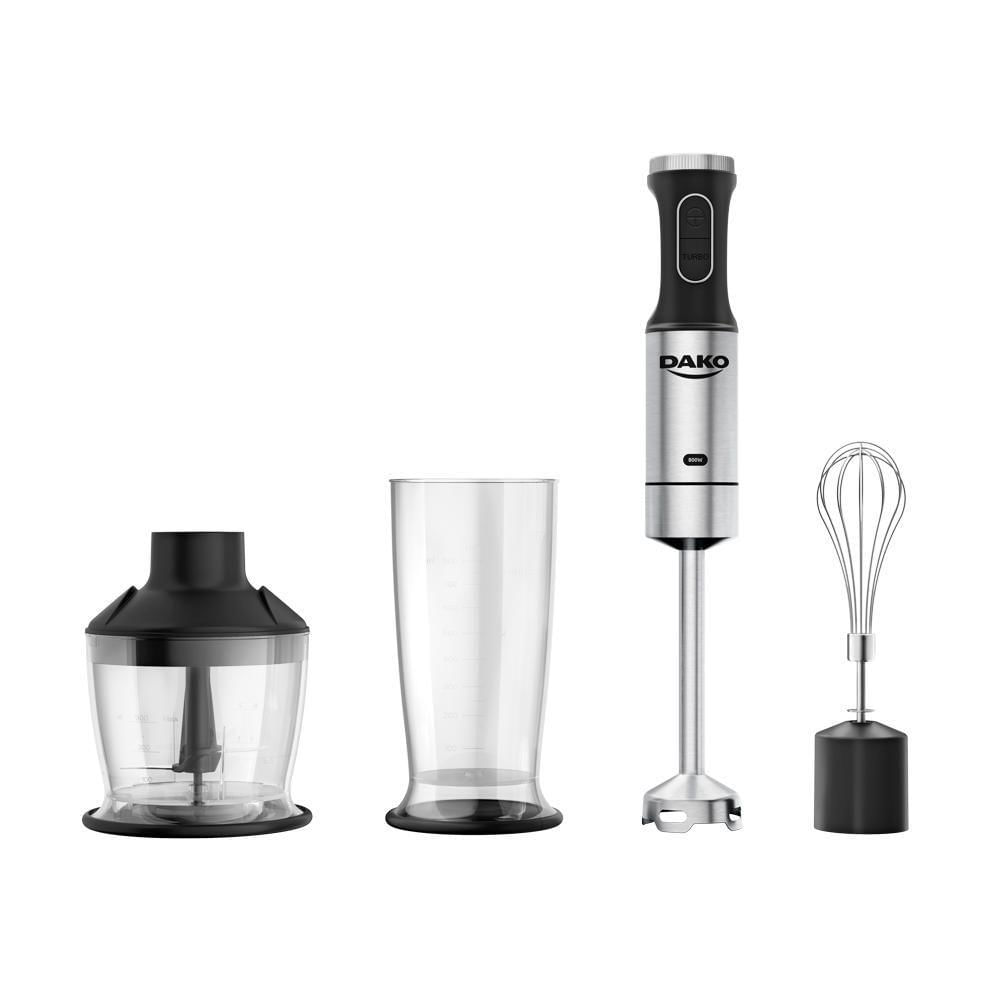 Miniatura Mixer Dako 3 Em 1 800W Função Turbo Preto E Inox 110V