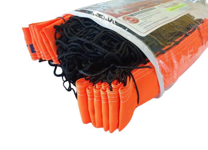 Miniatura Rede Beach Tennis Oficial 4 Faixas Laranja Poliéster 1,5Mm