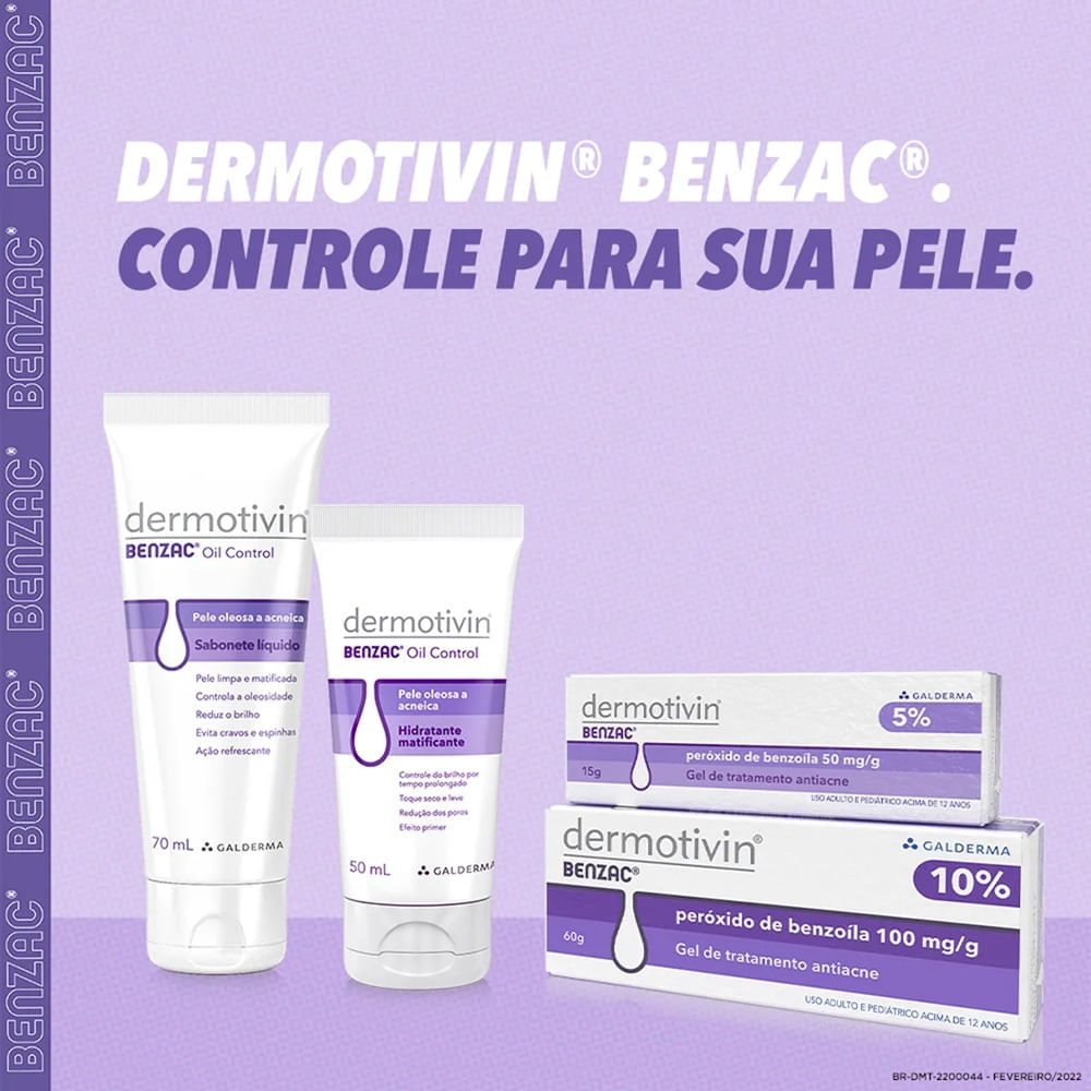Miniatura Dermotivin Benzac Oil Control Sabonete Líquido 70ml
