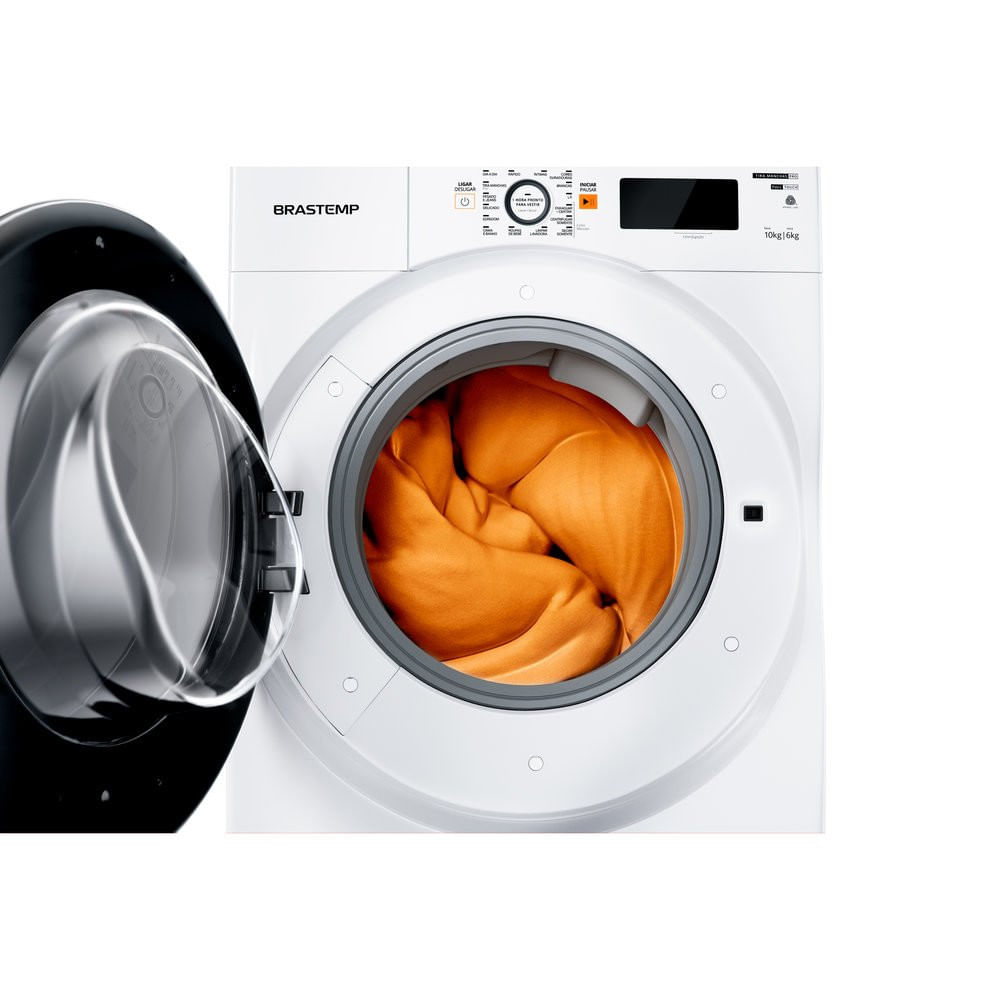 Miniatura Lava e Seca Brastemp, 10Kg, Full Touch, 14 Programas - BNQ10AB Branco - 110V