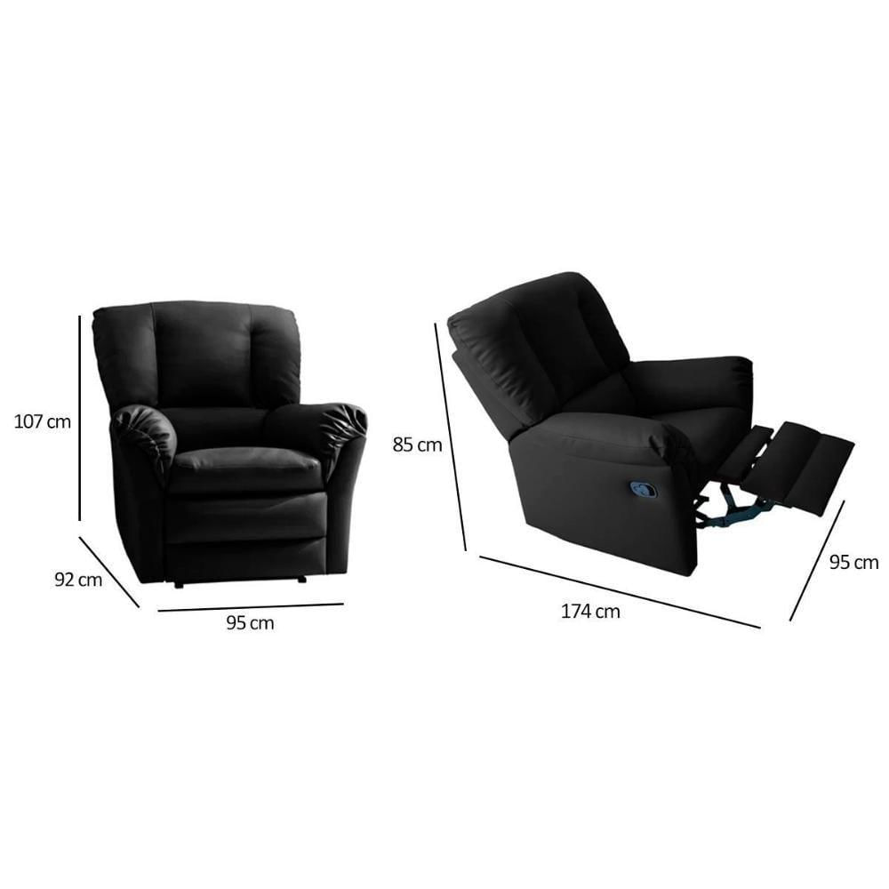 Poltrona Reclinável Motorizada P- Sala Da Vinci Malbec Zero Wall Giro E Balanço Suede Bege - Probel
