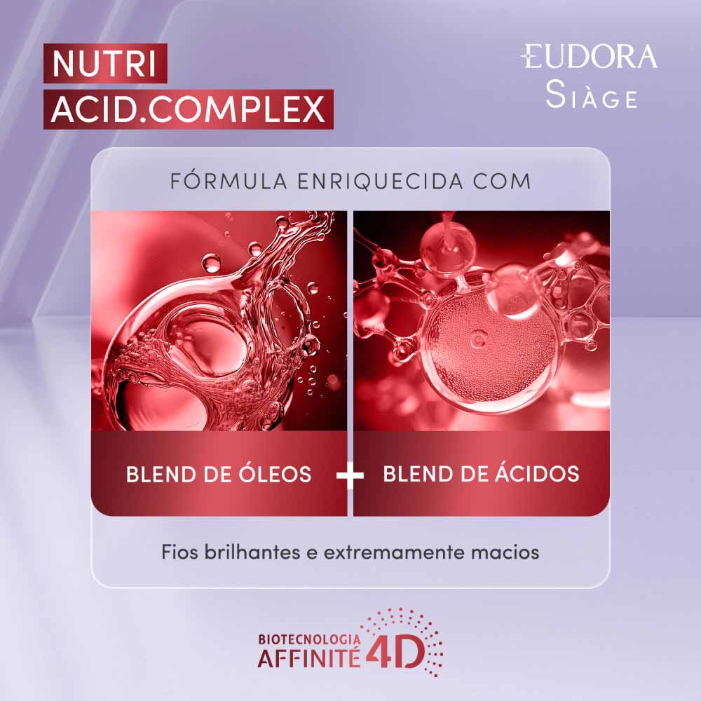 Miniatura Óleo em Creme Eudora Siàge Nutri Acid.Complex 100ml