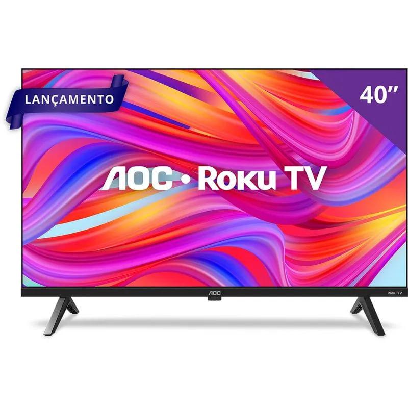 Miniatura Smart TV AOC 40" Roku TV Full HD 40S5045/78G Bivolt