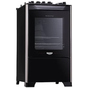 Fogão Dako 4 Bocas Magister com Mesa de Vidro e Acendimento Automático Bivolt - Preto
