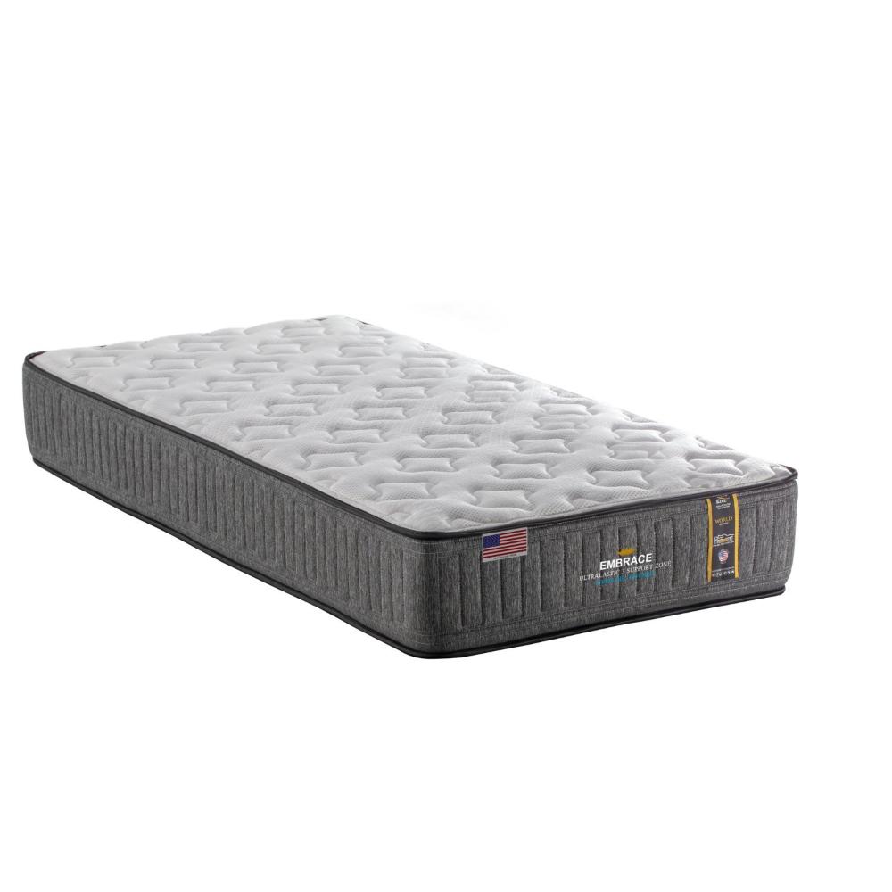 Miniatura Colchão Solteiro King Koil Mola Superlastic Embrace 30x88x188cm Cinza/Branco