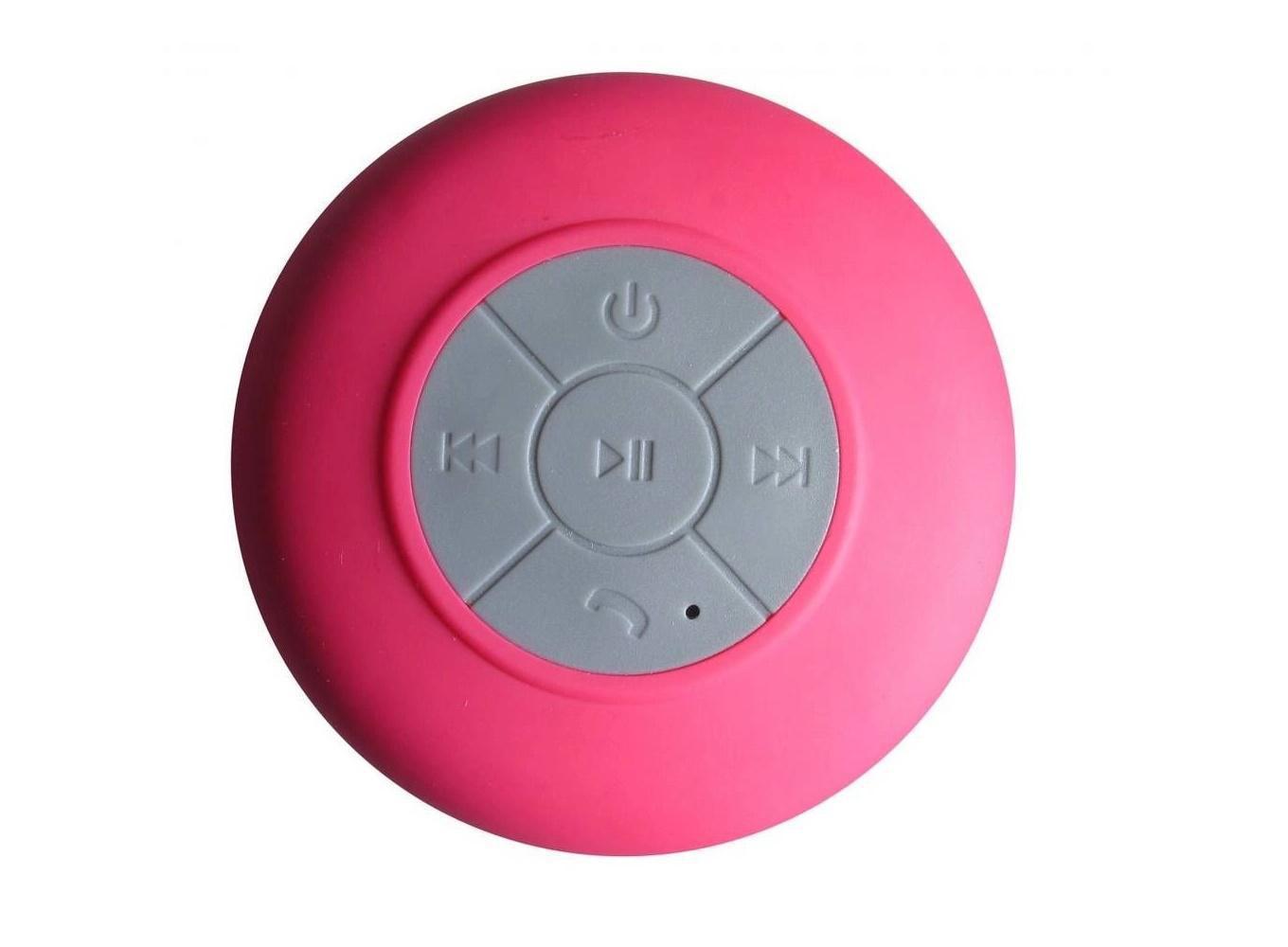 Miniatura Caixa Som Banheiro Prova Dágua Bluetooth - Rosa À prova d'água - Bluetooth - Caixa de som - 3 w