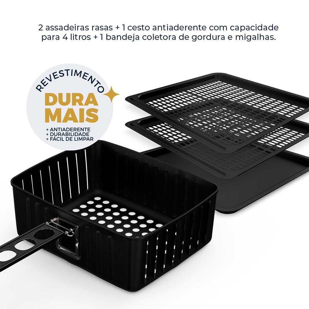 Miniatura Air Fryer Britânia BFR2100P, 12 Litros 110 Volts