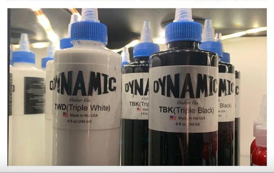 Miniatura Tinta Dynamic Triple Black E Dynamic Triple White 240Ml