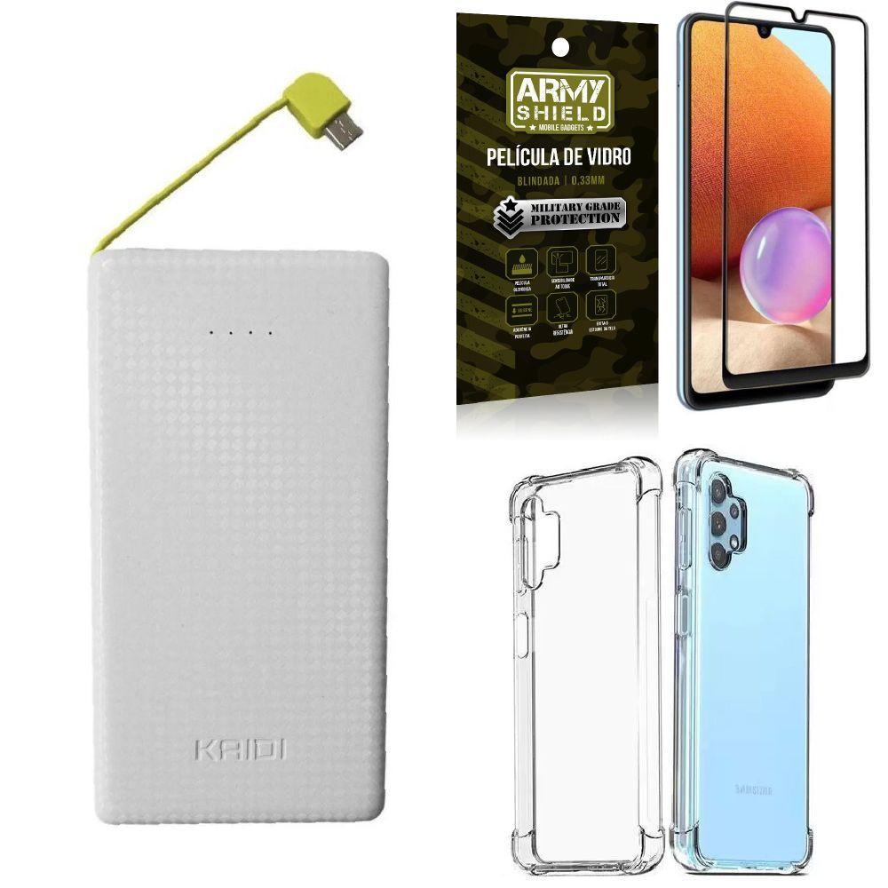 Miniatura Capa Samsung A32 4G + Carregador Portátil 10K + Película 3D