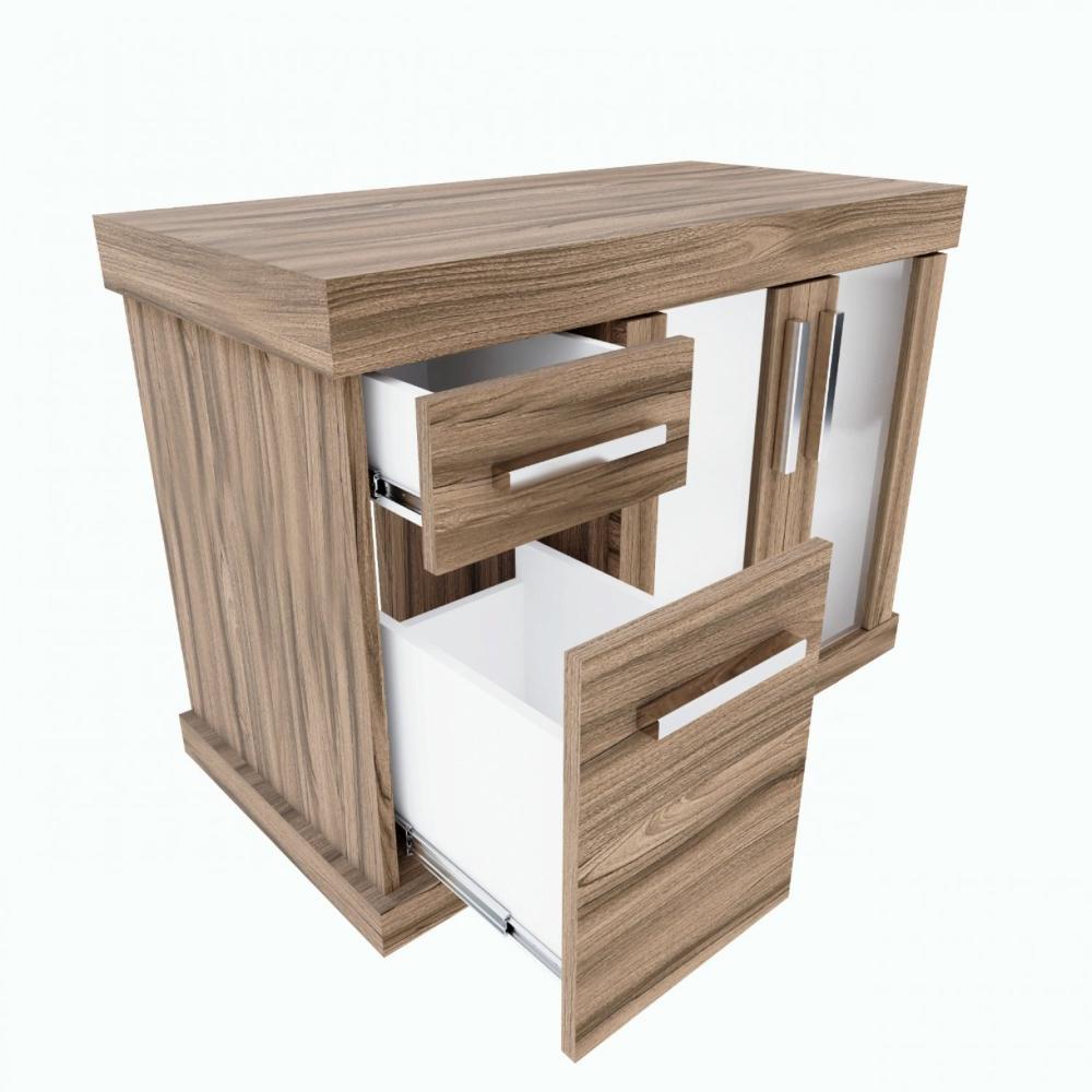 Miniatura Gabinete Atacama 2 Portas e 2 Gavetas Darabas Agardi Terracota