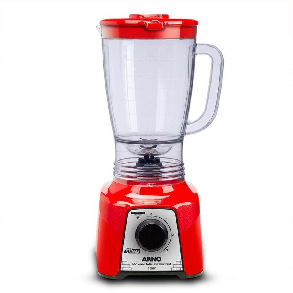 Miniatura Liquidificador Arno Power Mix Essential LQ18 700W Vermelho 110V