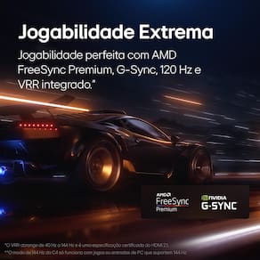 Smart TV 4K 55" LG OLED evo OLED55C4 com Processador a9 Ger7 AI, Painel 144Hz, Intensificador de Brilho, Design Ultra Slim, Dolby Vision e Dolby Atmos