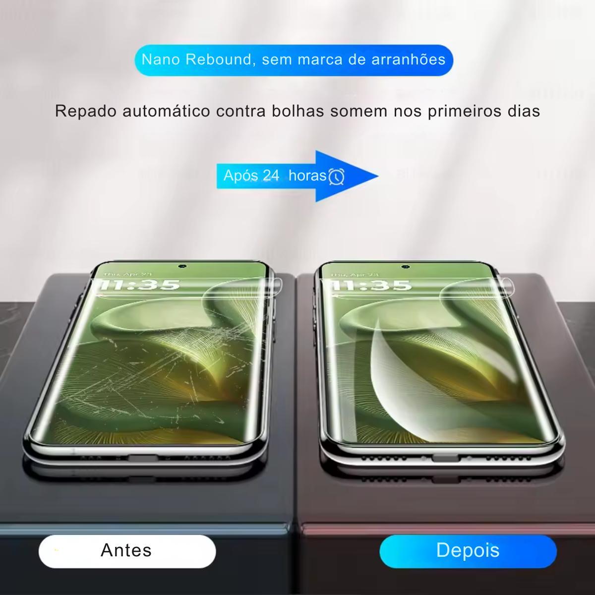 Miniatura Película Para Moto Edge 60 Pro Hidrogel Flexível 2 Unidades