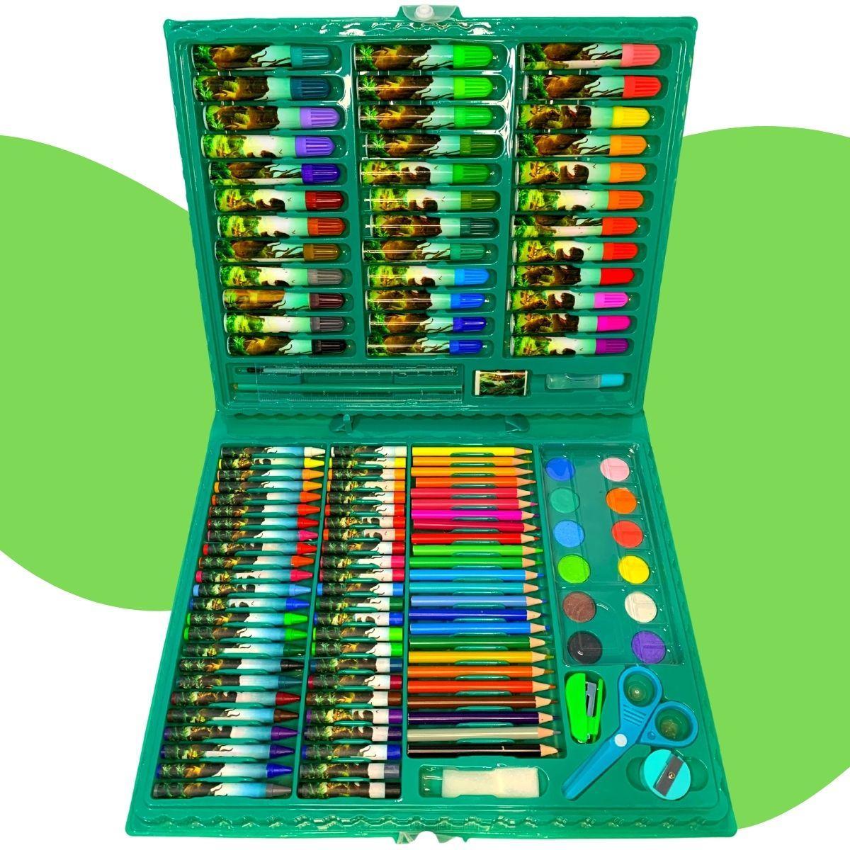 Miniatura Maleta De Pintura Infantil Estojo 150 Peças Para Colorir