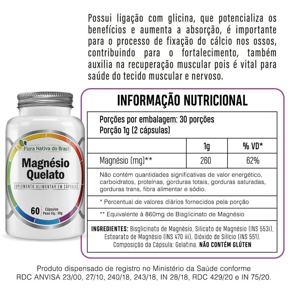 Miniatura Magnésio Quelato Melhora Absorção E Saúde Mental