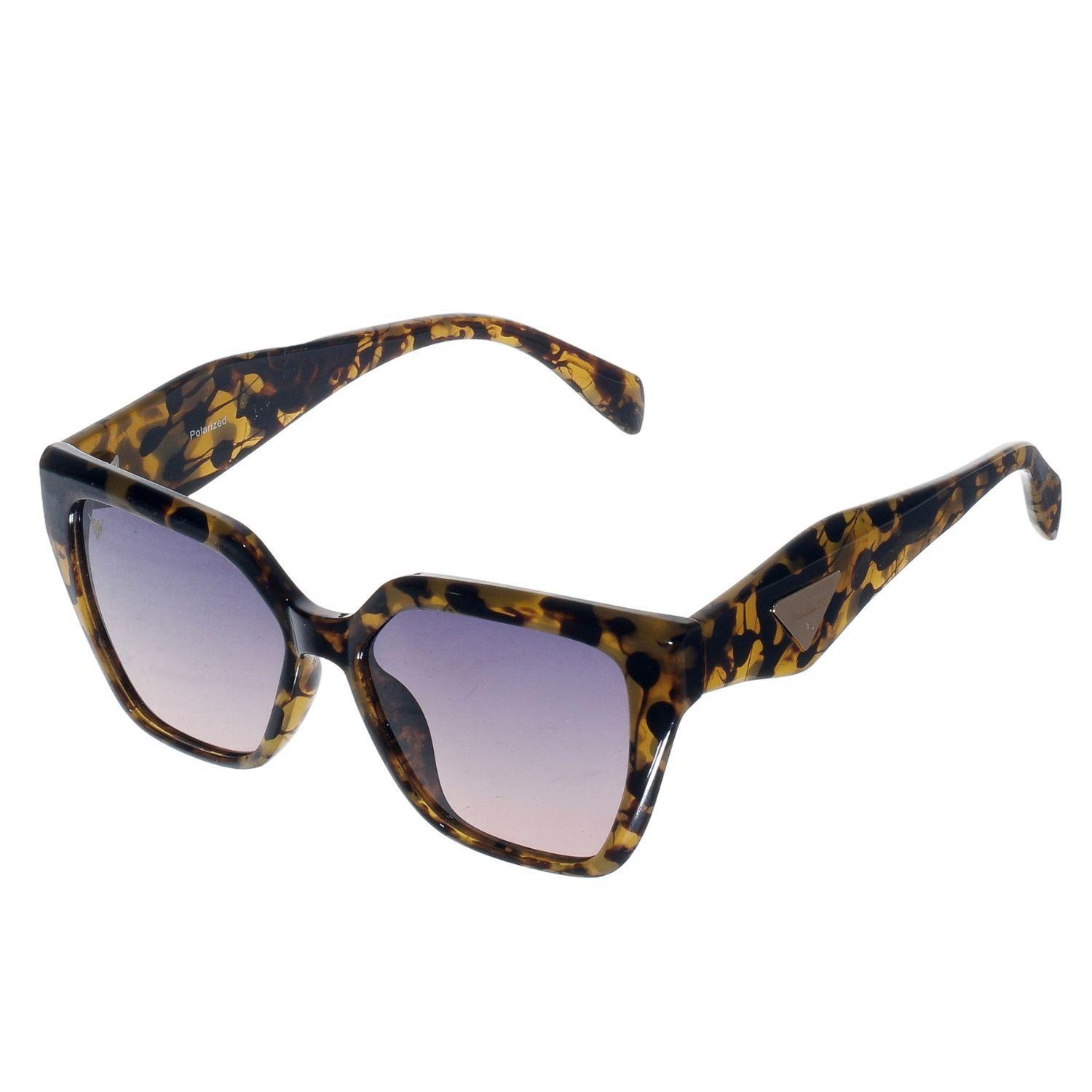 Miniatura Óculos De Sol Feminino Kallblack Oncinha Dourado Elegante