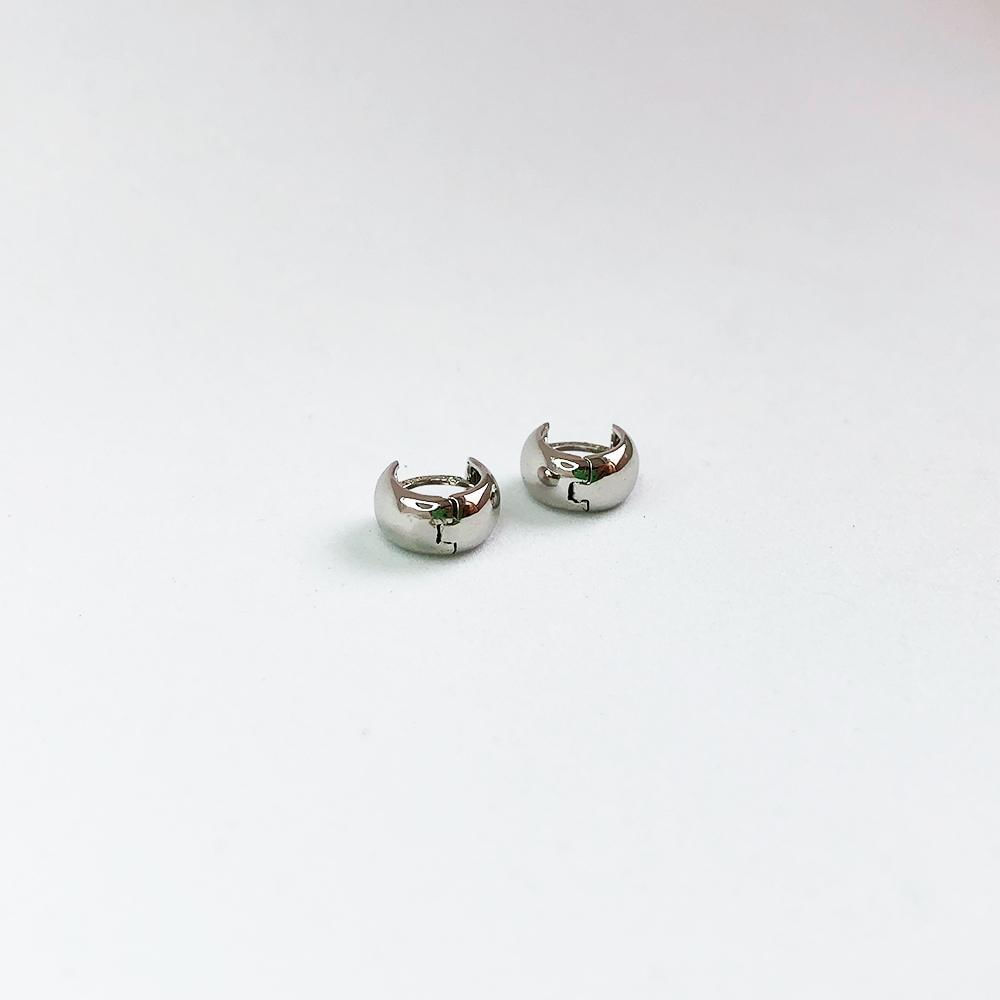 Miniatura Brinco Em Ouro Branco Feminino 020830.13178.Ec