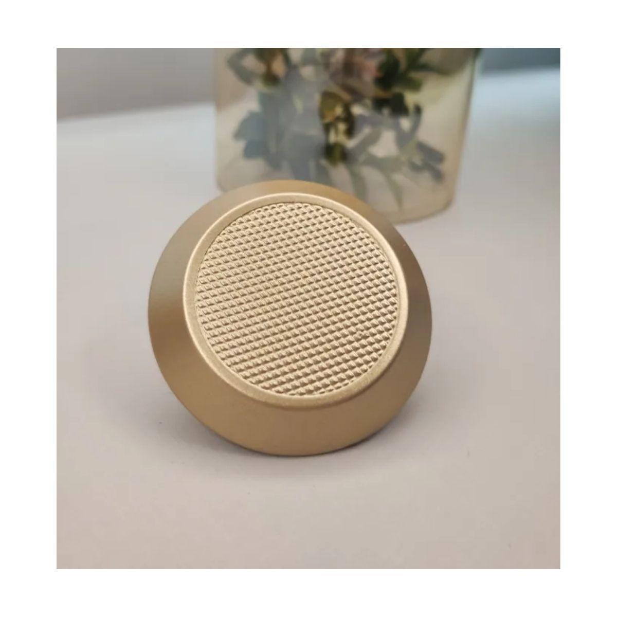 Miniatura Puxador Móveis Ponto Disk G Dourado Matte Fosco Zen