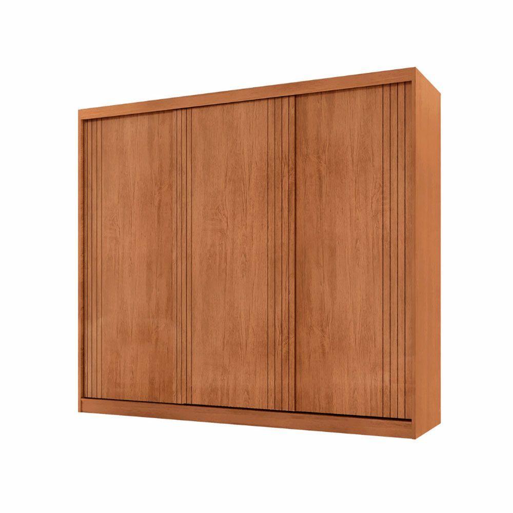 Miniatura Guarda Roupa Casal Connor 100% Mdf 3 Portas 4 Gavetas Naturalle