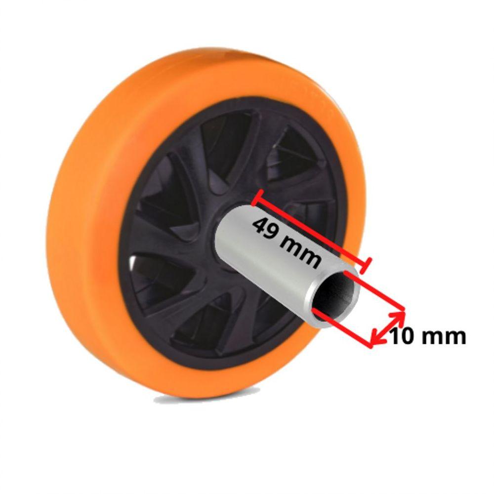 Miniatura Rodizio Giratório 6 Pol. Sem Freio Com Placa Glpb.614.pu.e