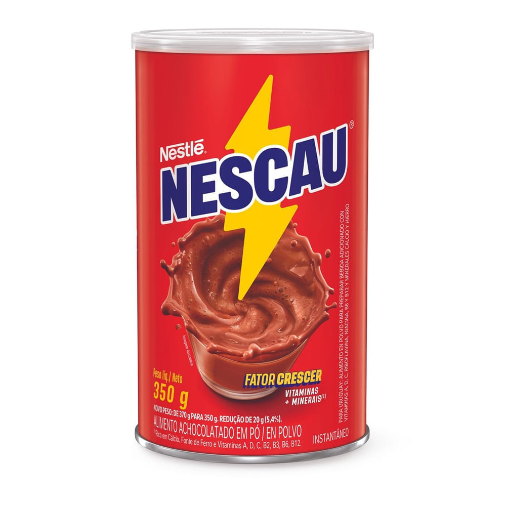 Miniatura Achocolatado Em Pó Nescau Lata 350g