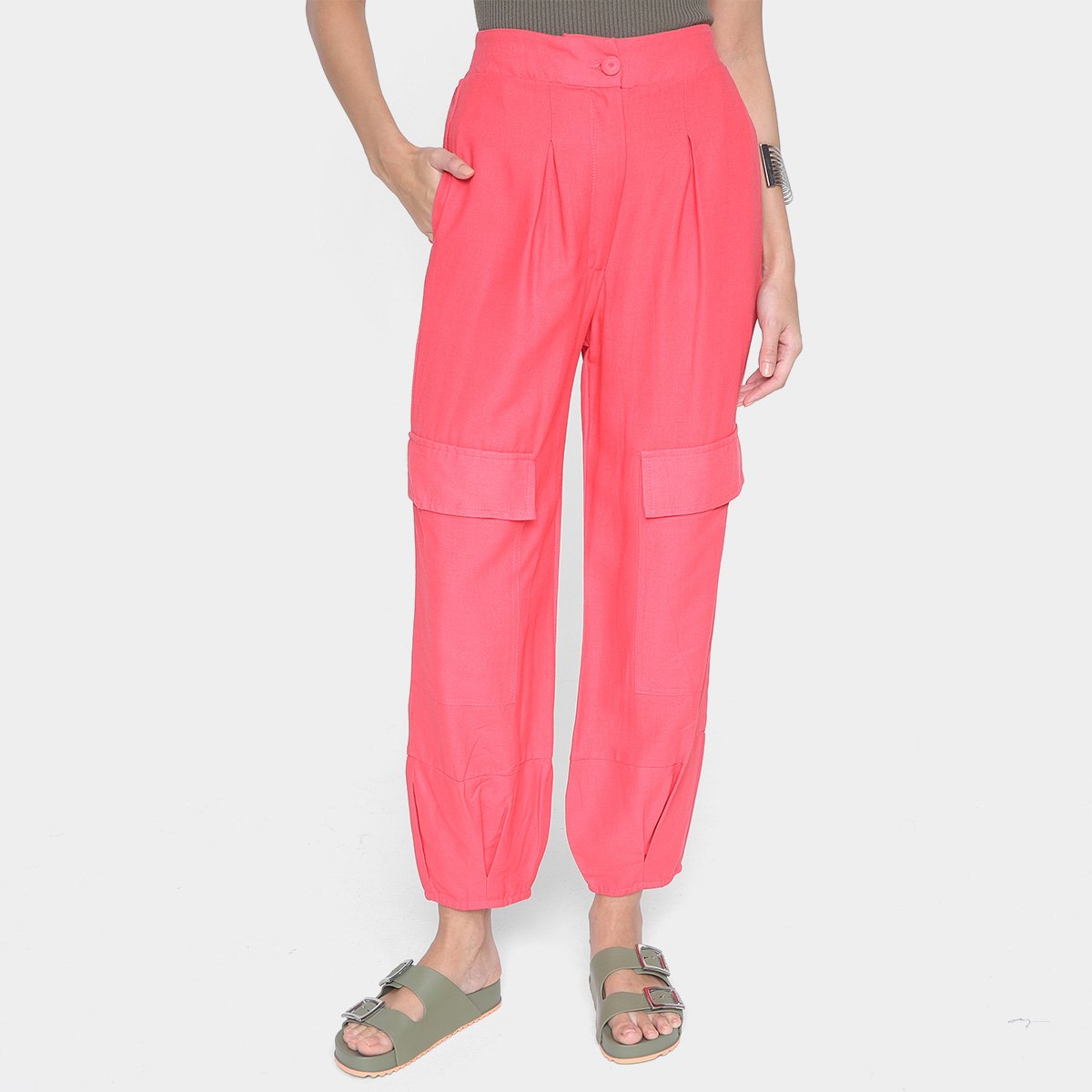 Miniatura Calça Farm Casual Feminina Rosa - G