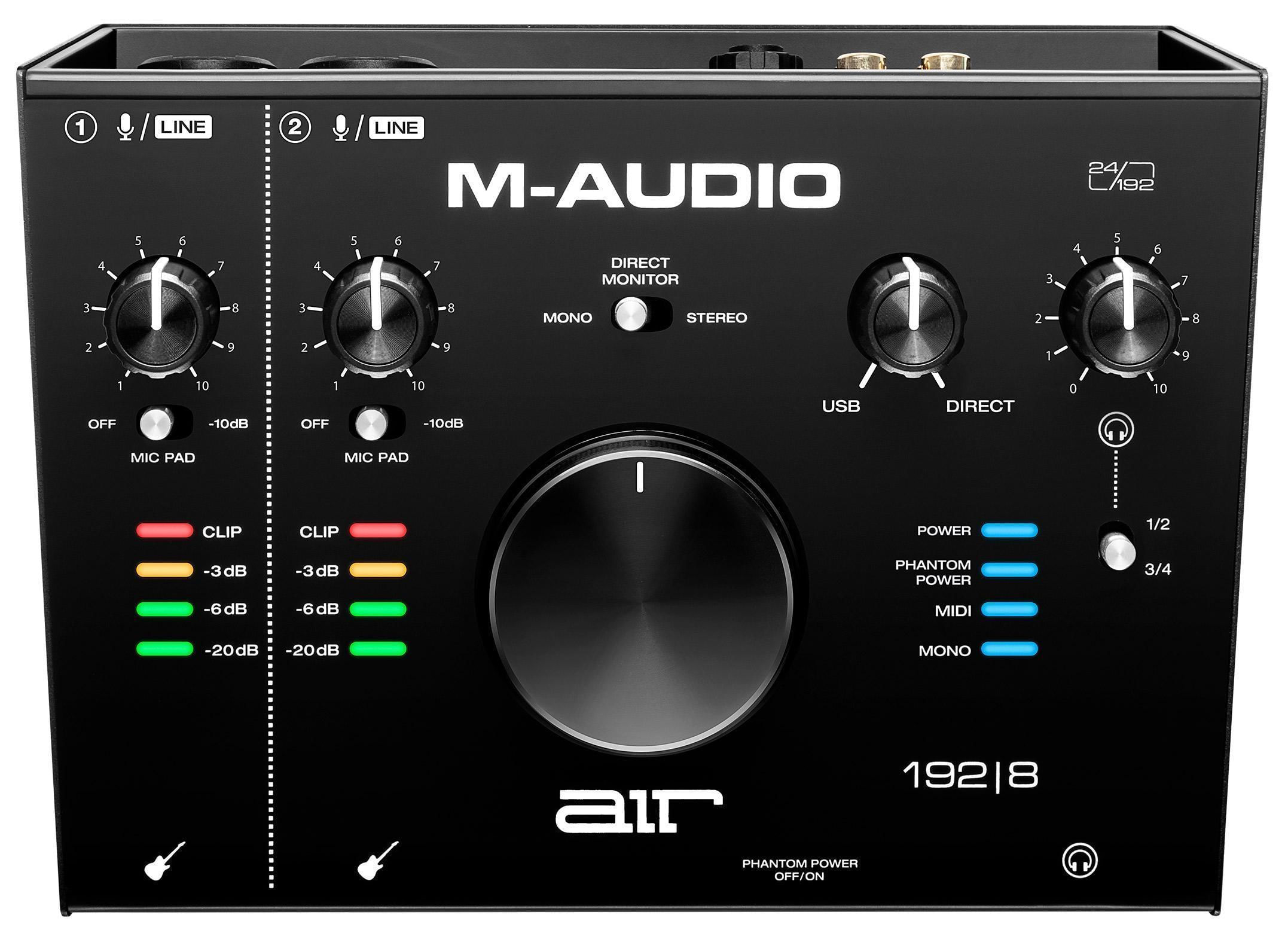 Miniatura Interface De Áudio Usb M-Audio Air 1928 8 Canais + Midi
