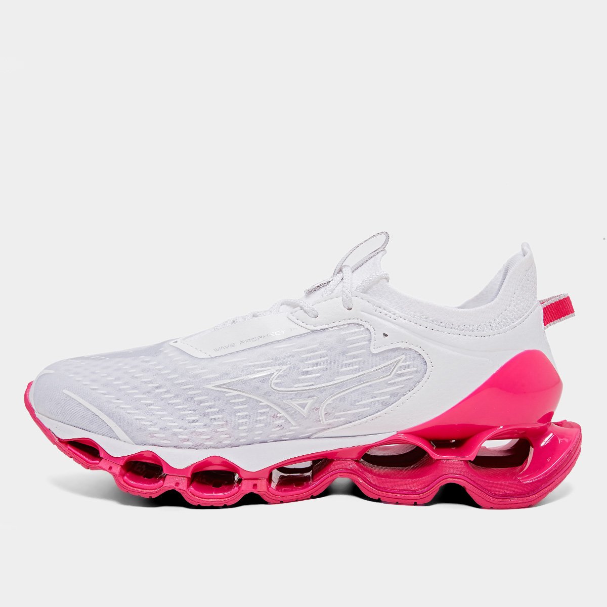 Miniatura Tênis Mizuno Wave Prophecy 14 Feminino Branco+Rosa - 34