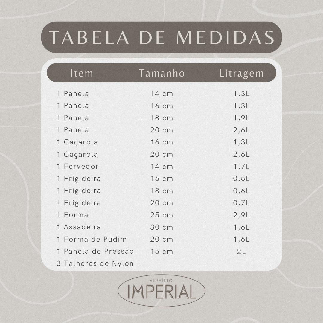 Miniatura Conjunto Panelas 17 Pc Antiaderente Panela Pressão 2 Litros