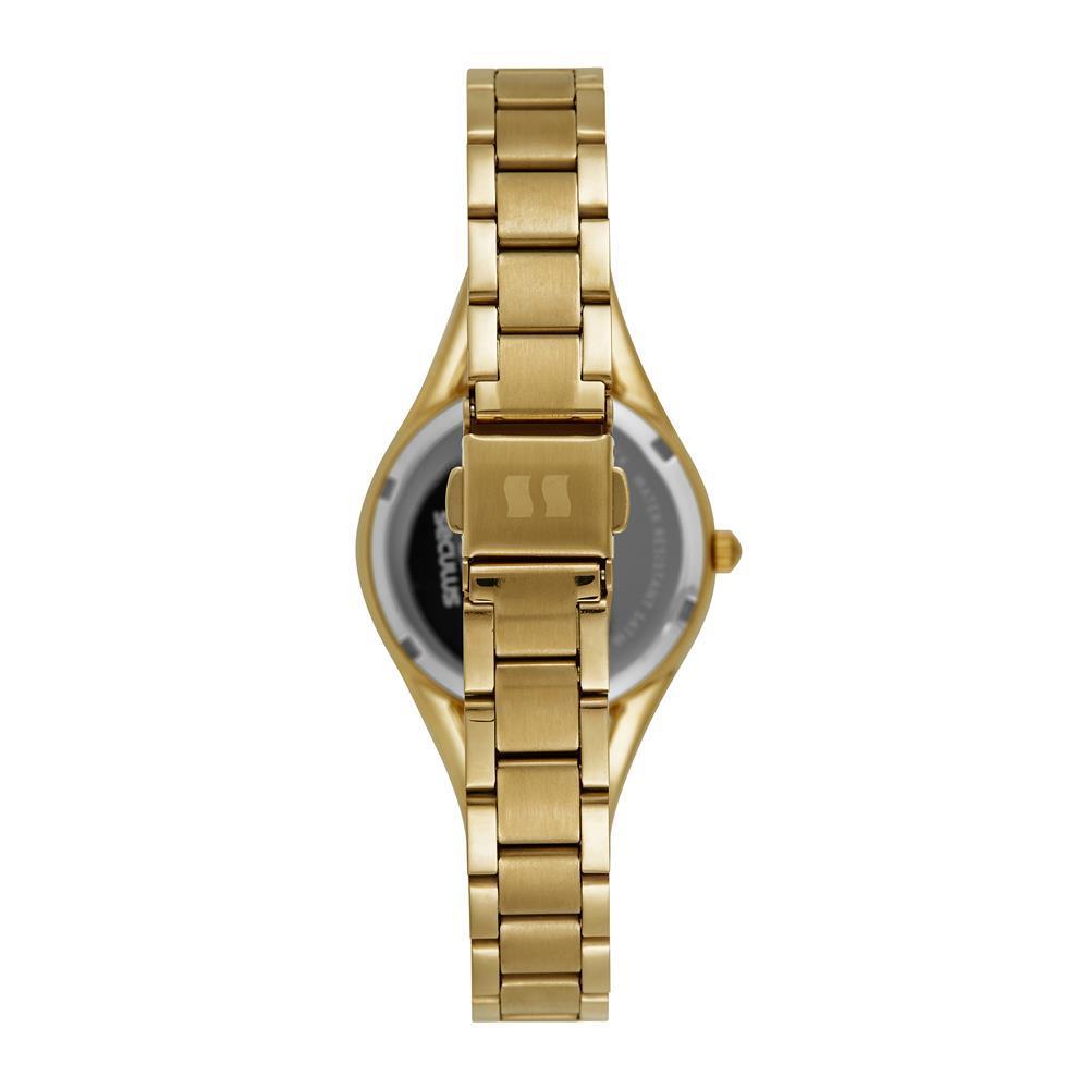 Miniatura Relógio Seculus Feminino Ref: 77150Lpsvds3 Bracelete Dourado