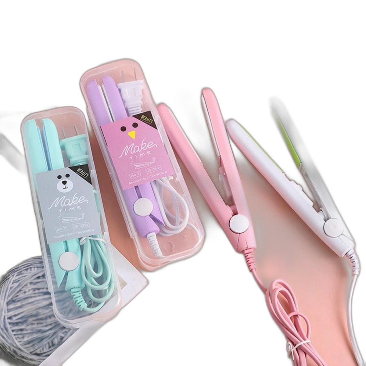 Miniatura Mini Chapinha Portátil Prancha Pequena De Bolsa