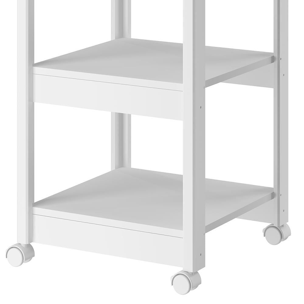 Aparador Carrinho Café 1 Gaveta 45 Cm Ba130 Branco Dtall