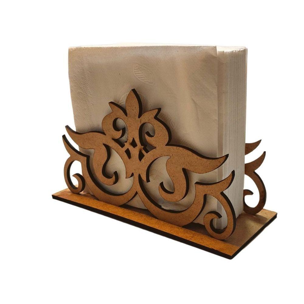 Miniatura Porta Guardanapo Em Mdf - Kit 5 Unidades