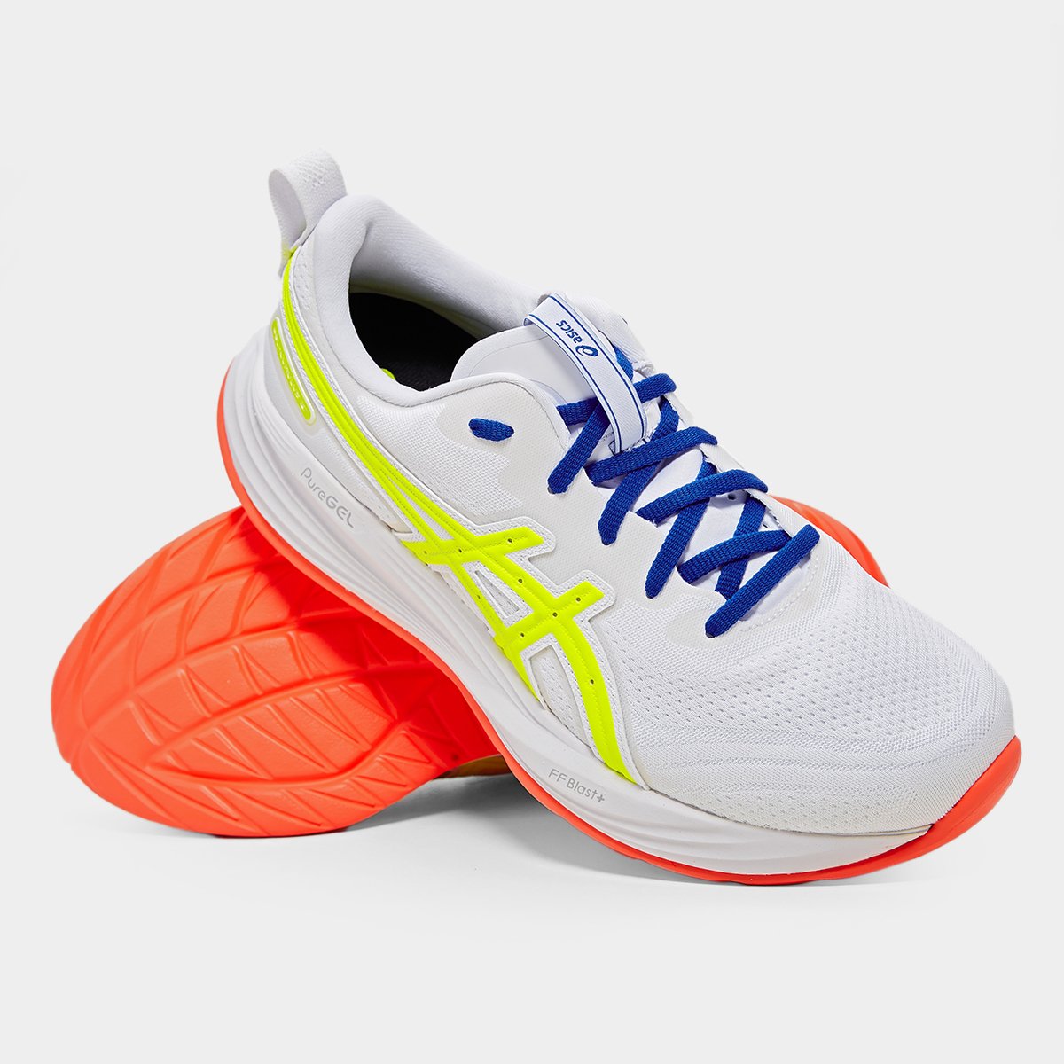 Miniatura Tênis Asics Gel-Cumulus 27 Atc Masculino Branco+Amarelo - 38