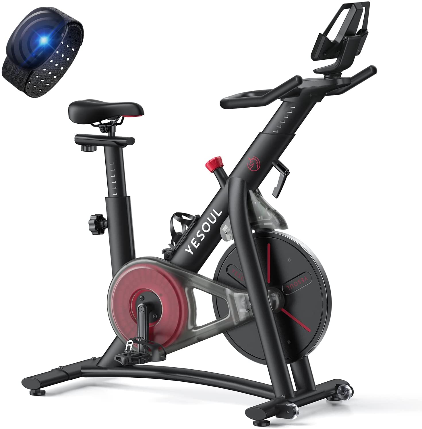 Miniatura YESOUL S3 Bicicleta Ergométrica com Suporte para Tablet Bluetooth e Monitor Cardíaco 110V