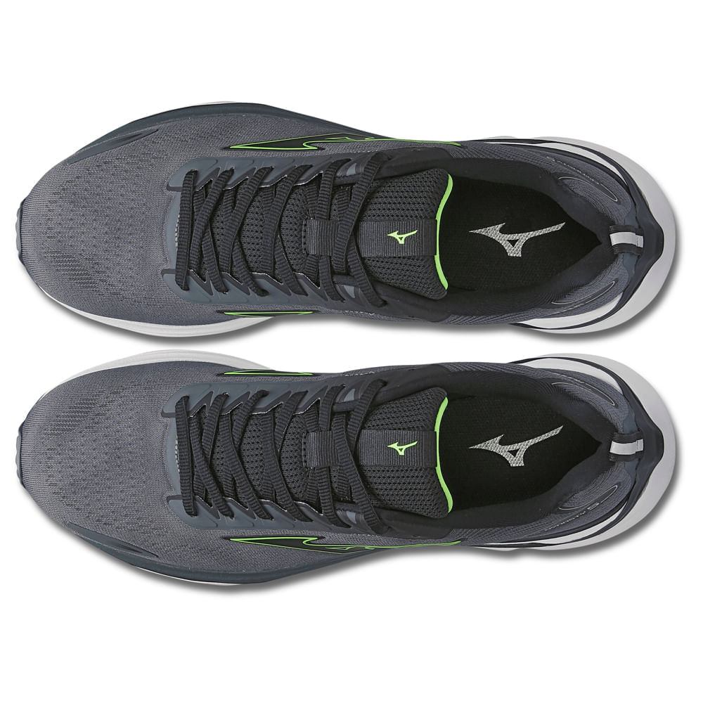 Miniatura Tênis de Corrida Masculino Mizuno Wave Dynasty 5 Cinza - 38