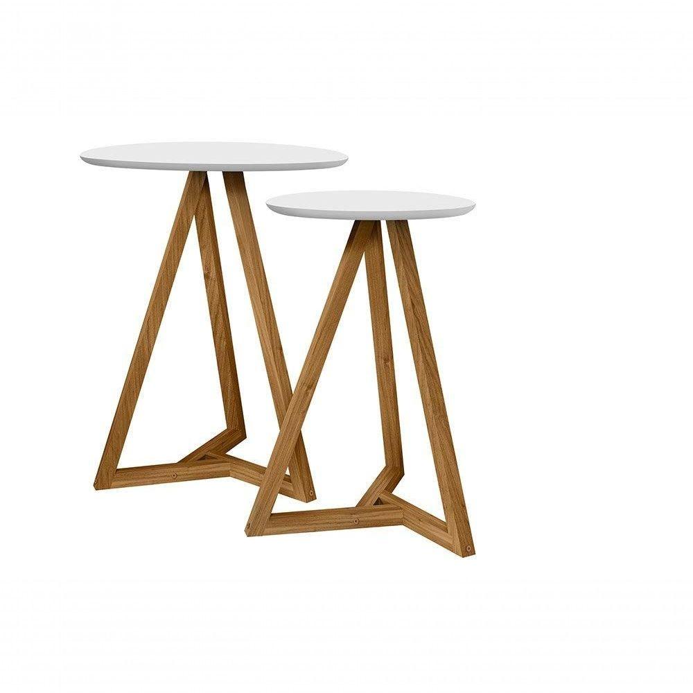 Miniatura Mezanino Lateral Classic Branco-nature - Tebarrot