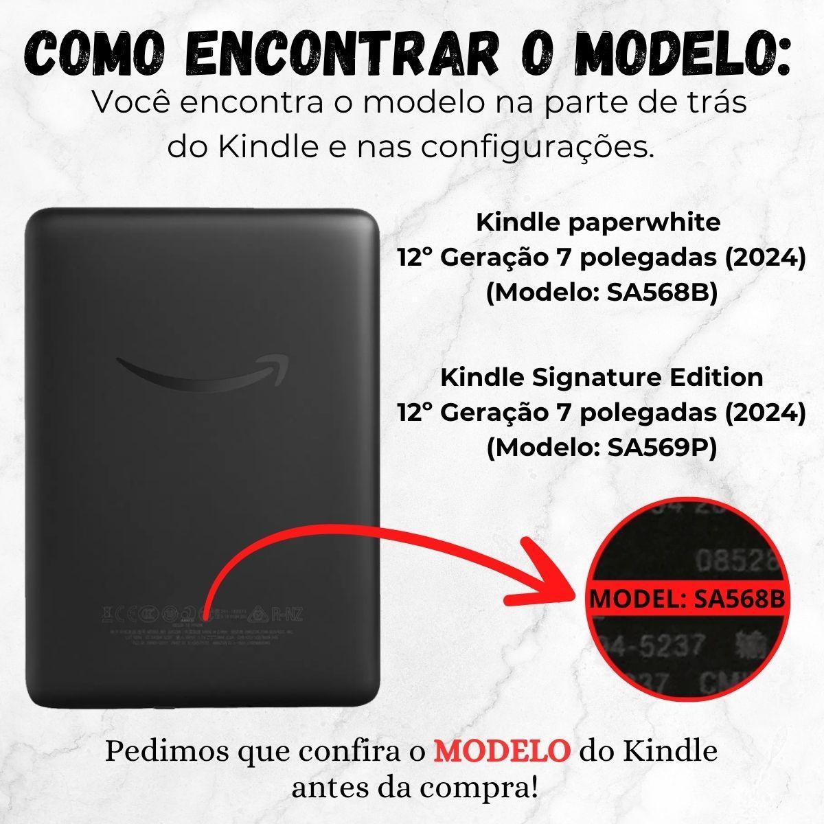 Case Tecido Alça Para Kindle 12 Signature Edition + Película