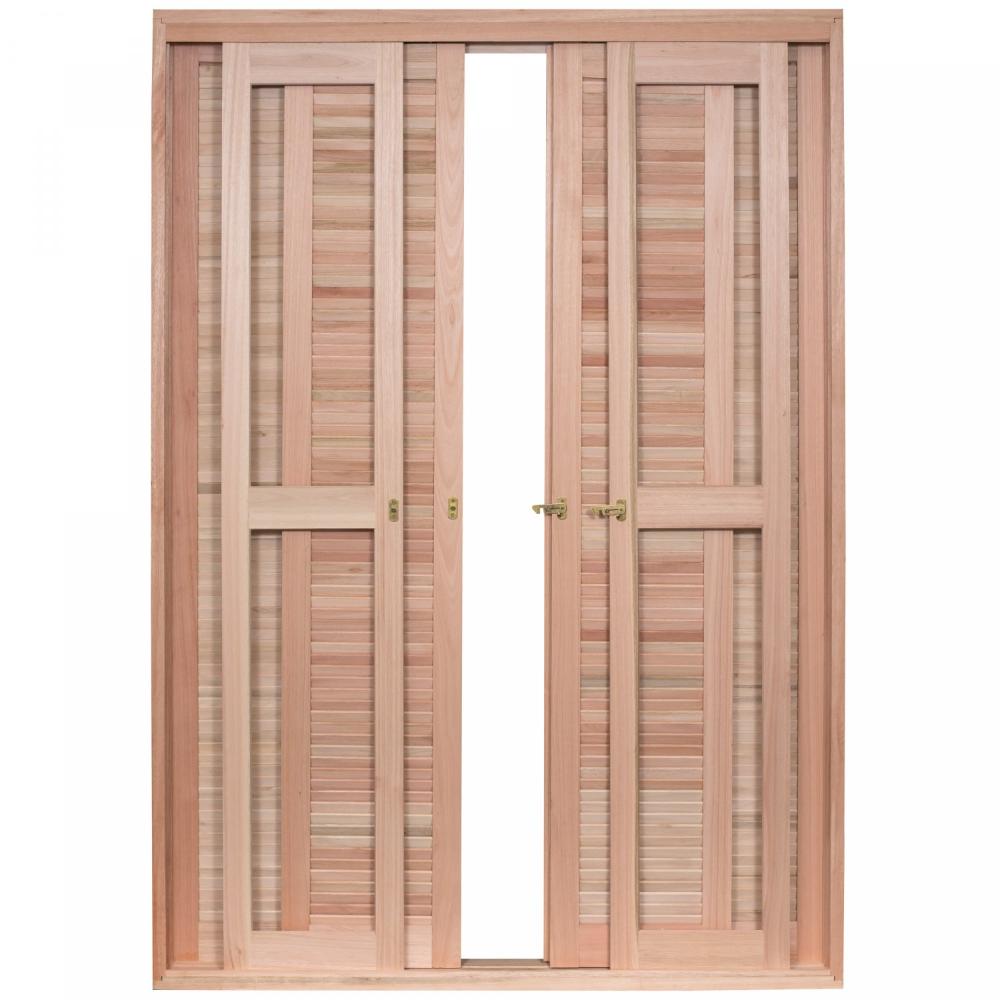 Miniatura Porta Janela com 2 Caixilhos de Correr para Vidros Inteiros Rondosul Natural