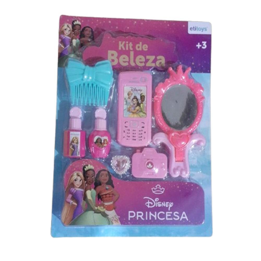 Miniatura Kit Beleza Princesa Celular Espelho Esmalte Perfume 7 Pçs