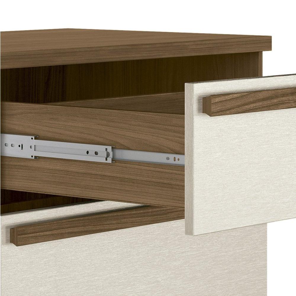 Miniatura Cômoda 2 Portas 5 Gavetas Málaga Gold Jatobá/Areia