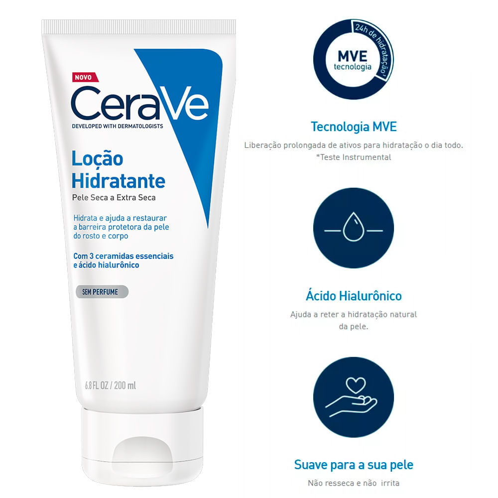 Miniatura Loção Corporal Hidratante CeraVe 200ml