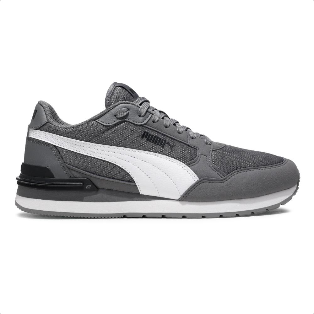 Miniatura Tênis Puma St Runner V4 Unissex Cinza / Branco - 38