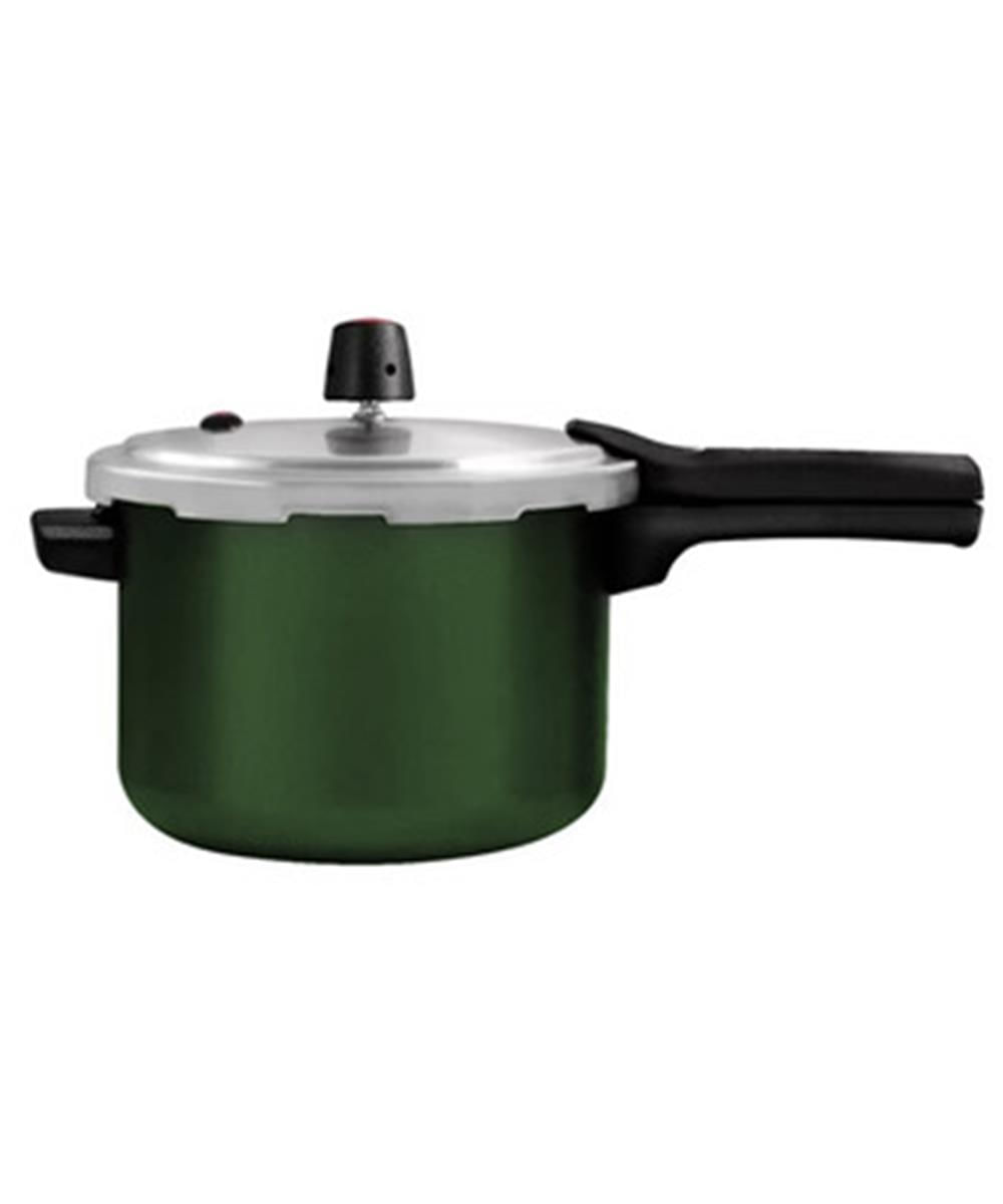 Panela de Pressao Alumínio 3,0L Fechamento Externo Antiaderente Verde