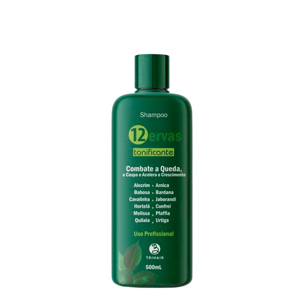 Miniatura Shampoo 12 Ervas Tonificante 500Ml - Trihair Condicionador