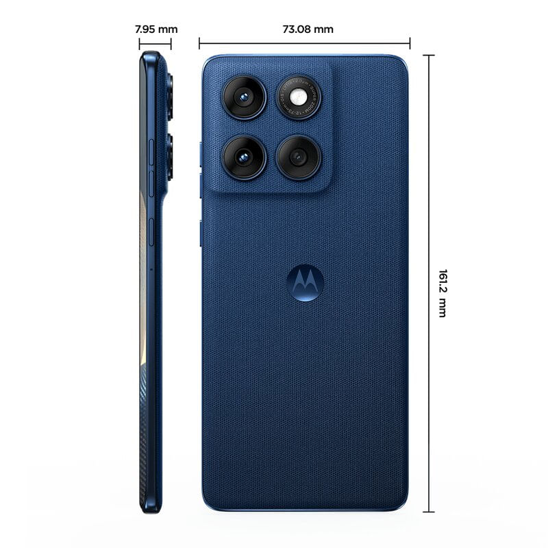 Miniatura Smartphone Motorola Edge 60 5G - Azul Marinho, 512GB, 24GB (12 GB RAM+12 GB Ram Boost), Câmera Dupla 50MP Sony e Tela de 6.7"
