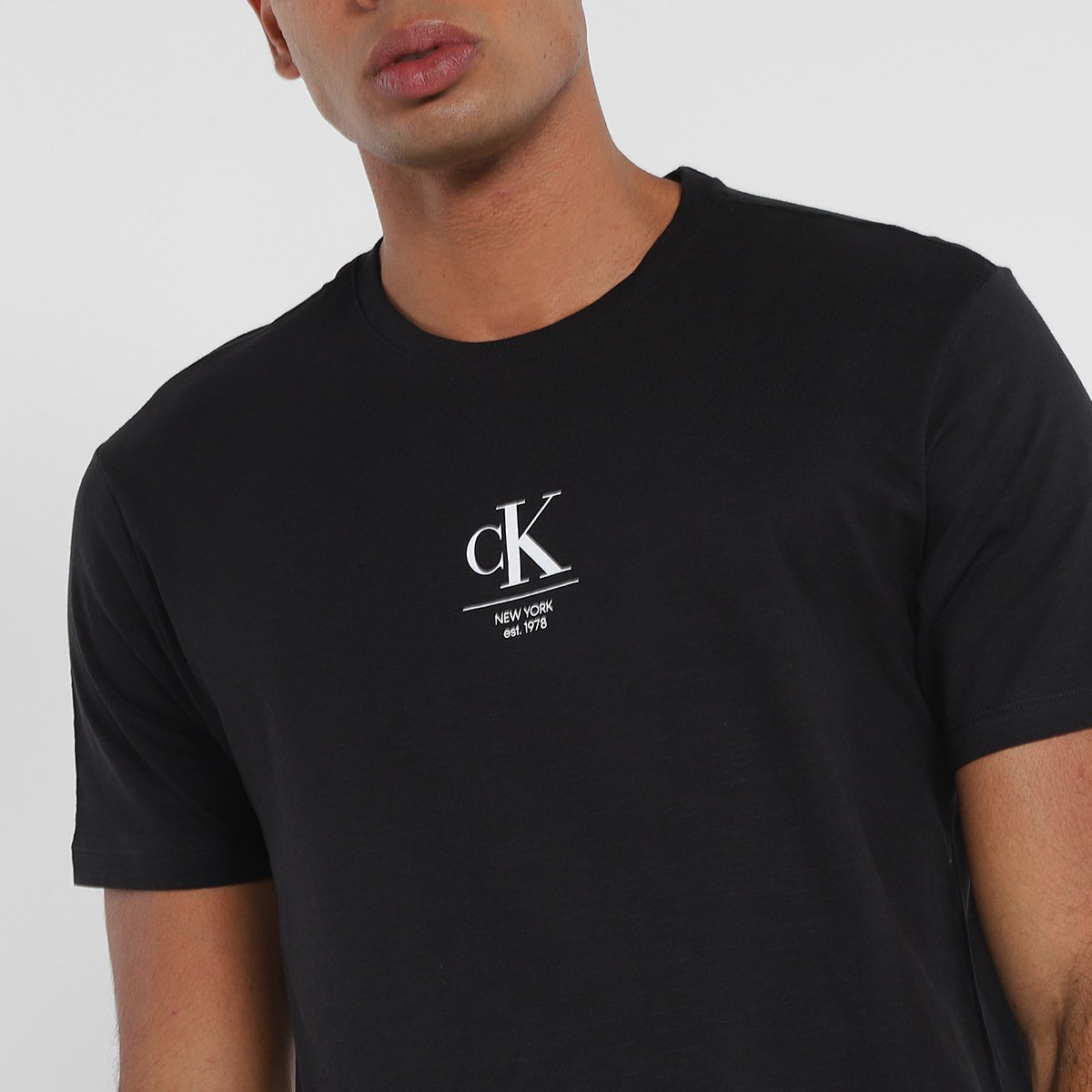 Miniatura Camiseta Calvin Klein CKJ New York Masculina Preto - EGG